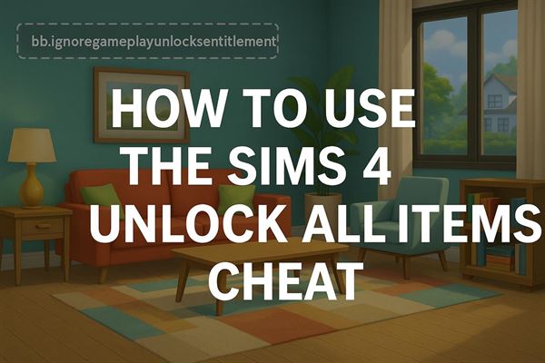 How to use the sims 4 unlock all items cheat